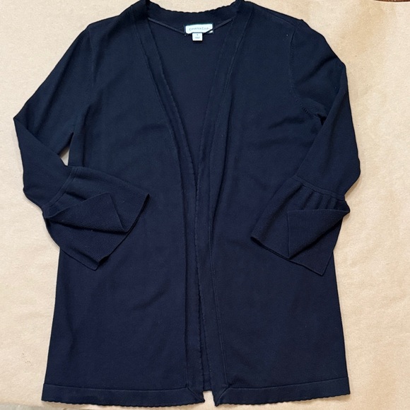 Charter Club Black Knit Cardigan Size Small - Picture 1 of 10